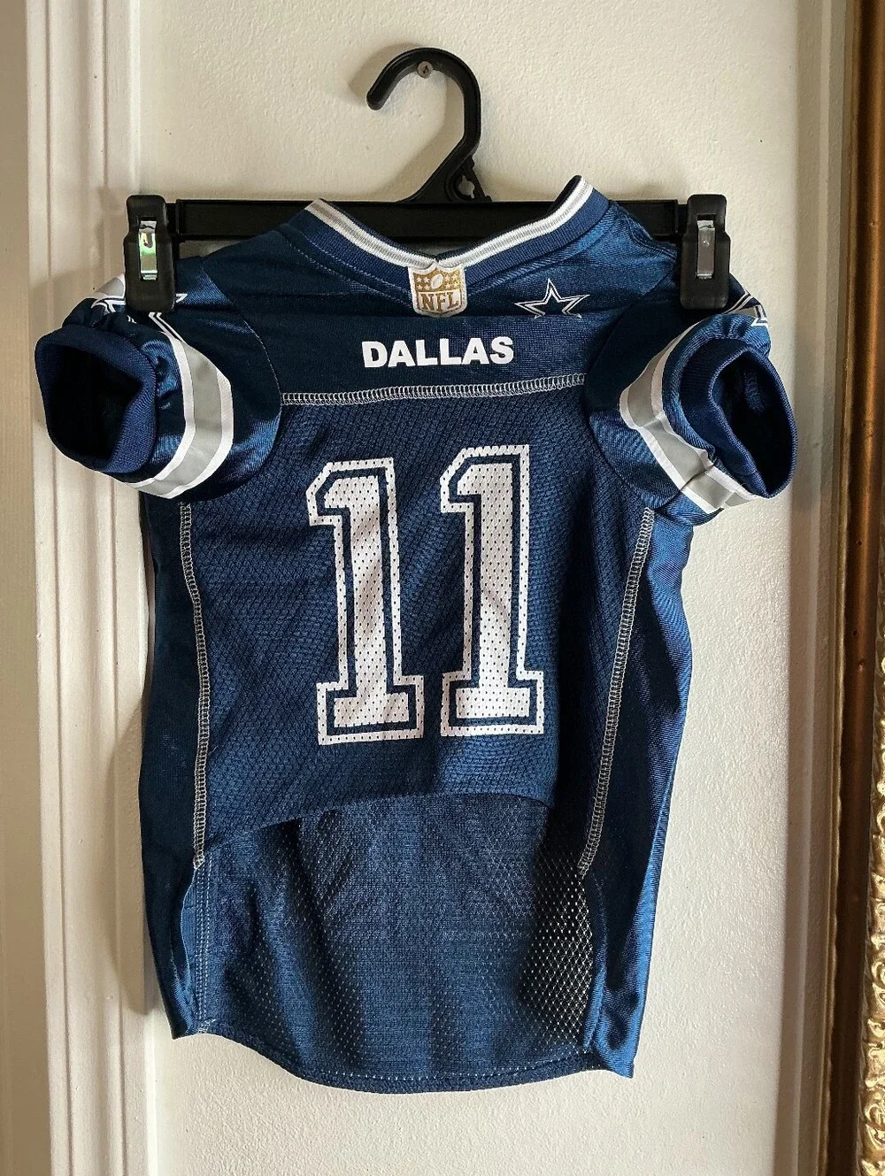 NFL Dallas Navy and White Pet Football Jersey #11